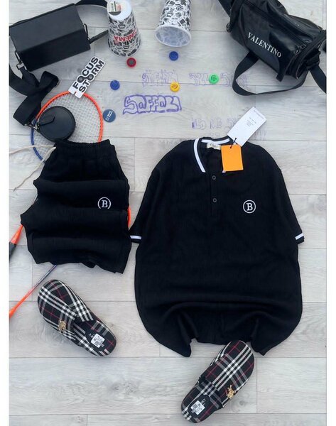 Tenue décontractée noire élégante