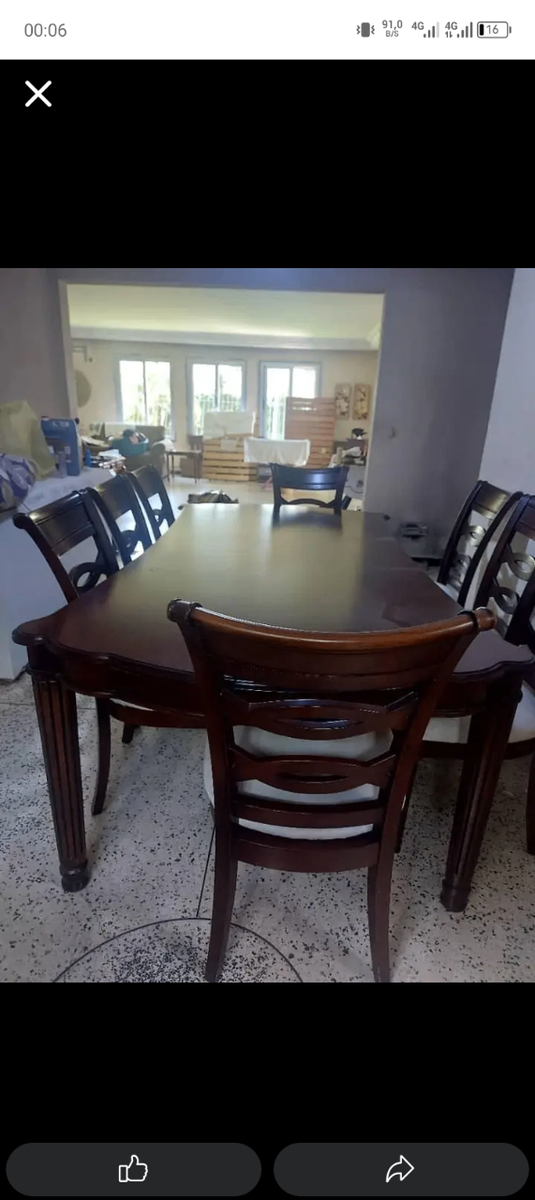 Table à manger en bois 8 personnes