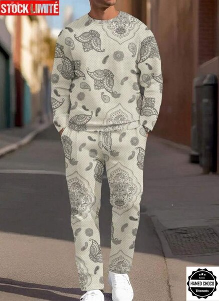 Ensemble Décontracté Motif Paisley