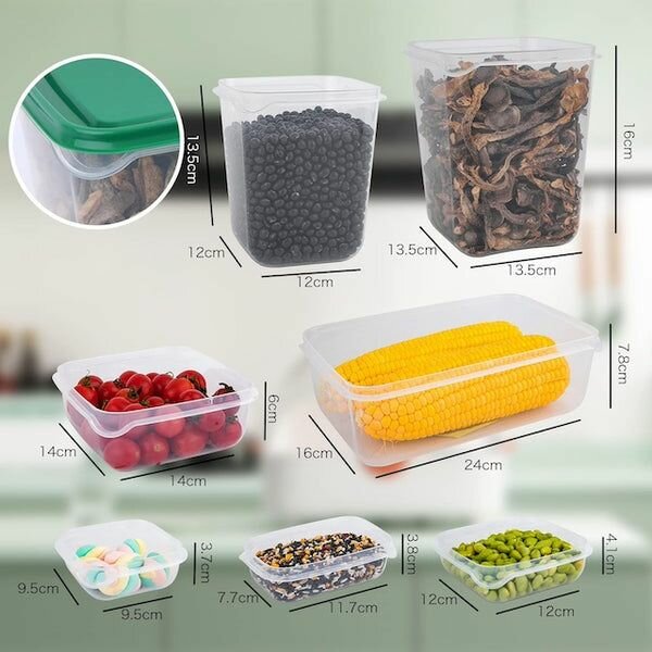 17 Pieces Plastic Storage Bowl / Container Set with Lids