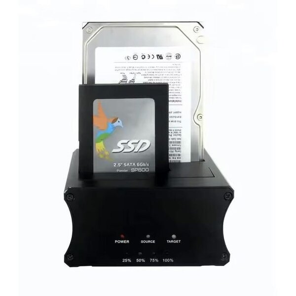 Station d'accueil USB 3.0 pour disque dur SATA, double baie,