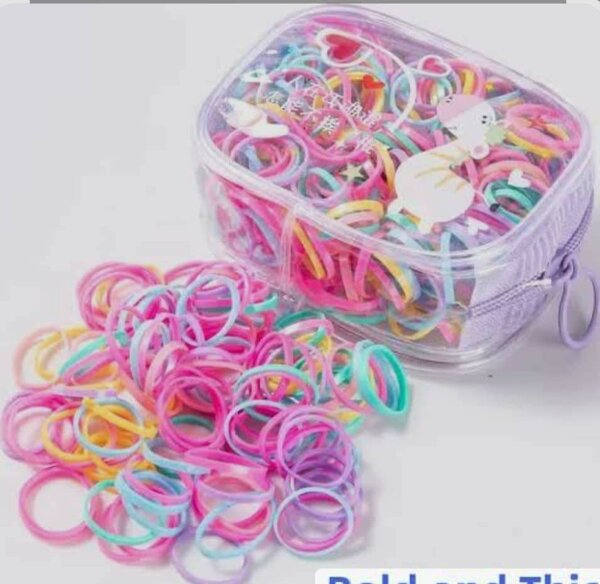 Élastiques cheveux colorés