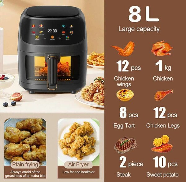 Silver crest extra large capacity air fryer oven