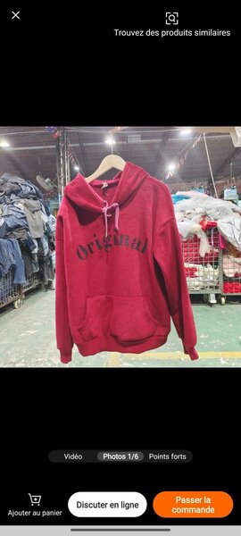 Sweat à capuche "Original" rouge