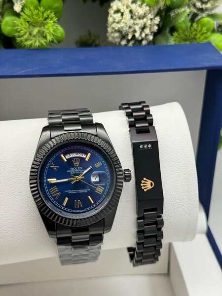 Black Rolex Watch Set