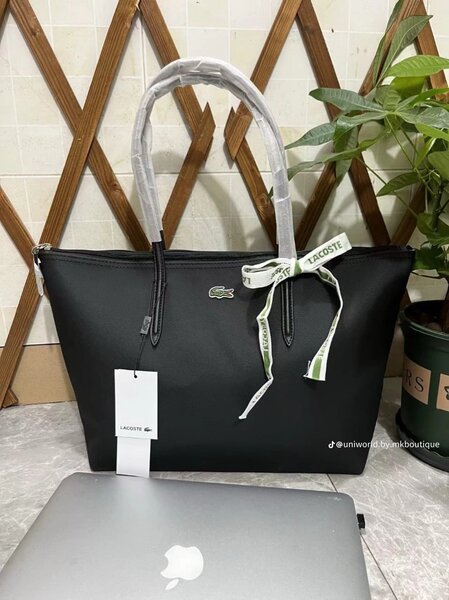 Sac cabas noir Lacoste