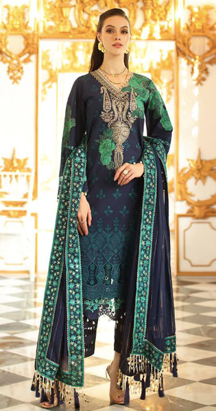 Charizma  𝑻𝑨𝑩𝑬𝑬𝑹 - Unstitched Premium Schiffli Lawn Collection