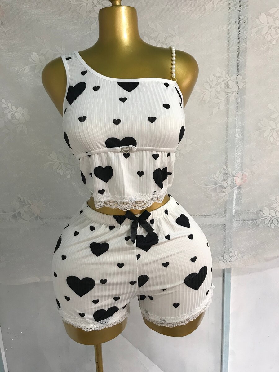 Ensemble de pyjama court en coton