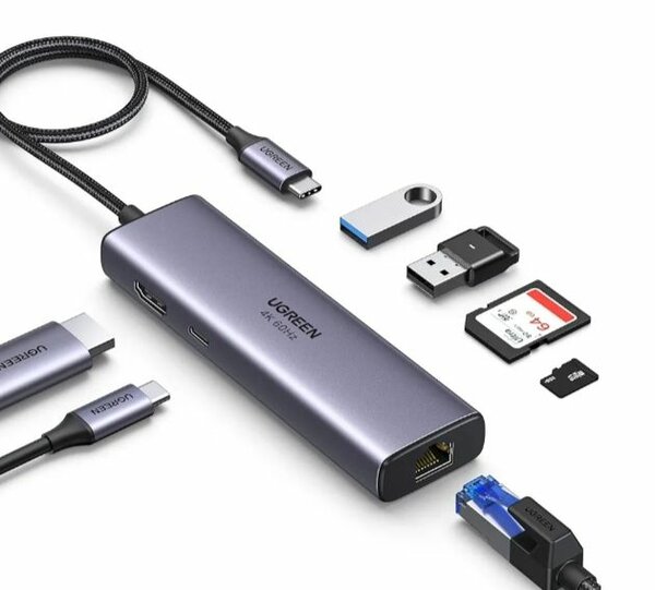 UGREEN 7 en 1 Hub USB-C