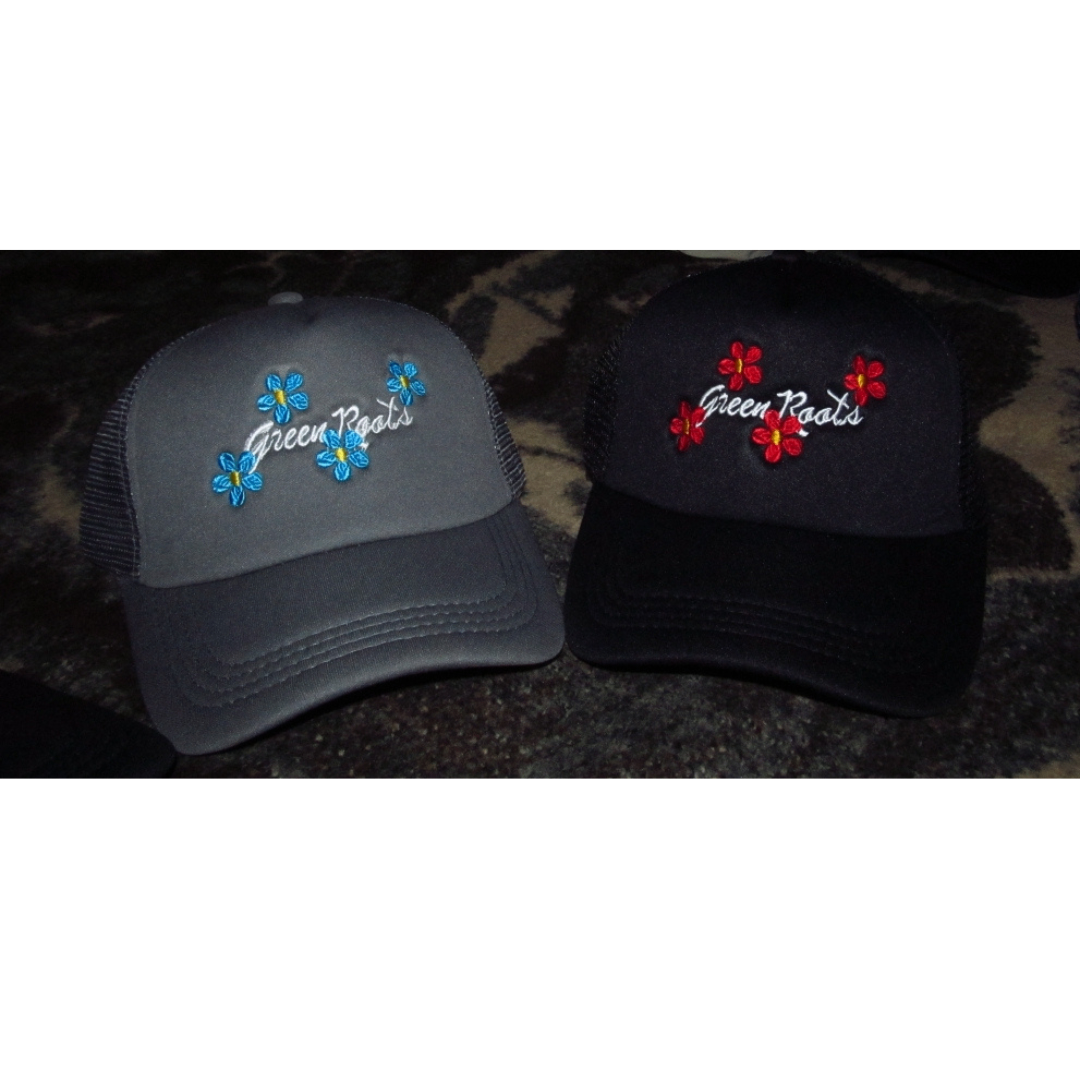 Floral Embroidered Trucker caps