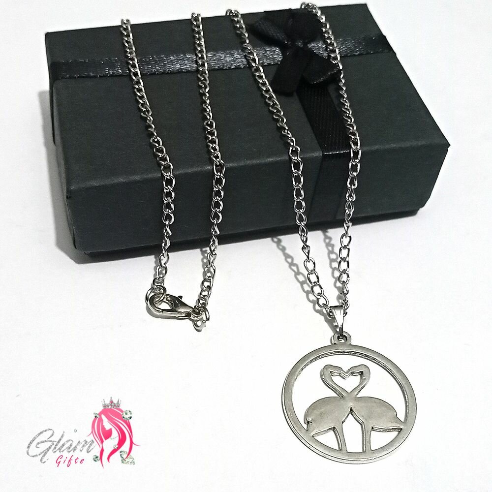 Swan Love Necklace Gift Box