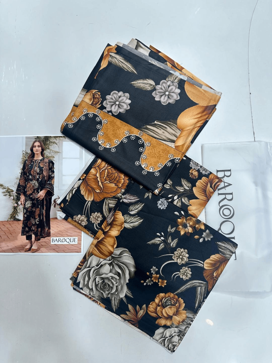 3pcs Women's Unstitched Linen Suit