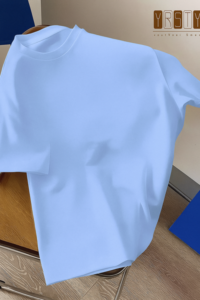 T-shirt oversized couleur unie