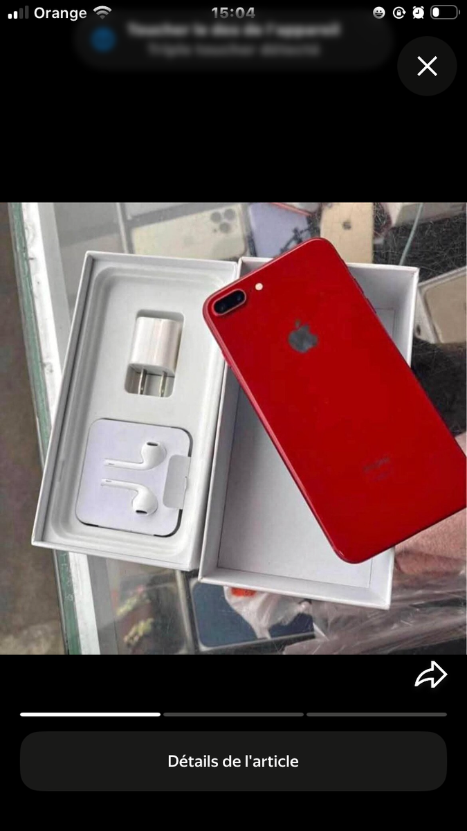 Smartphone iPhone Rouge