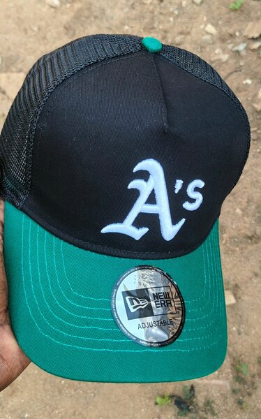 Casquette New Era A's noir et vert