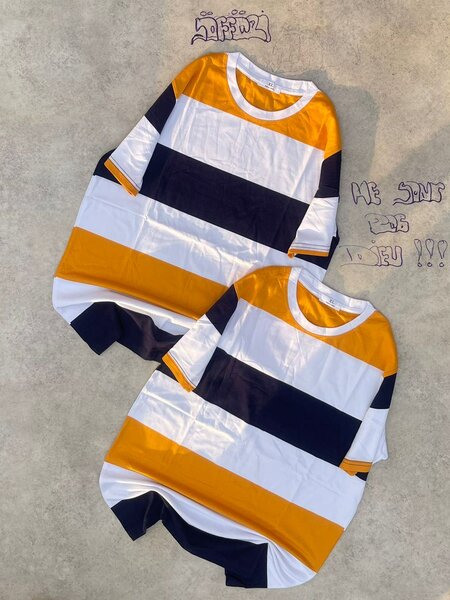 T-shirts rayés unisexes