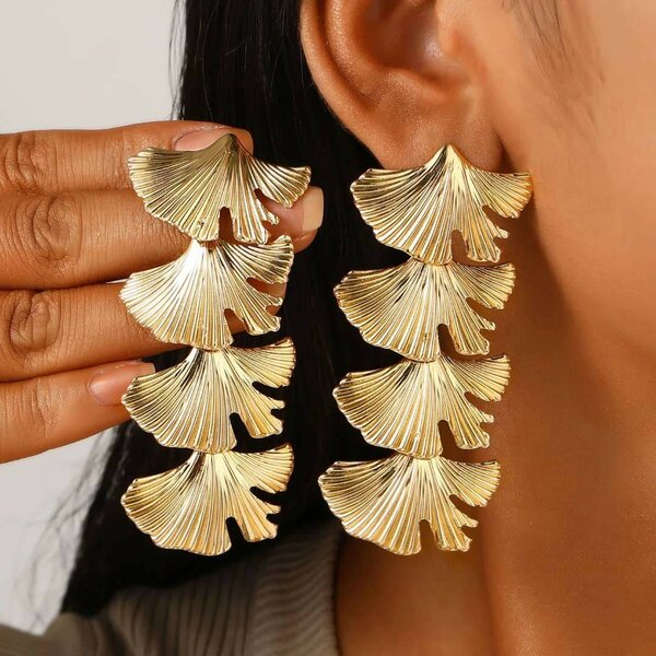 Boucles d'Oreilles Dorées Élégantes