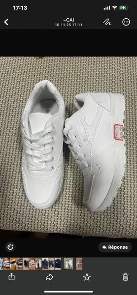 Baskets blanches unisexes