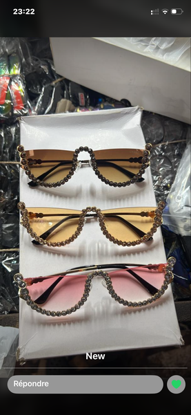 Lunettes de soleil strass tendance
