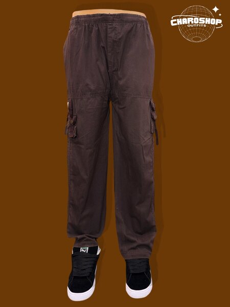 Pantalon Cargo Marron