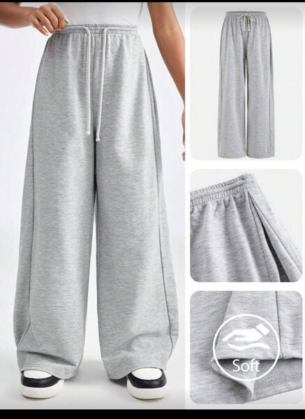 Pantalons larges en coton doux