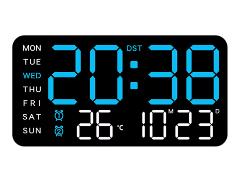 Horloge murale numérique