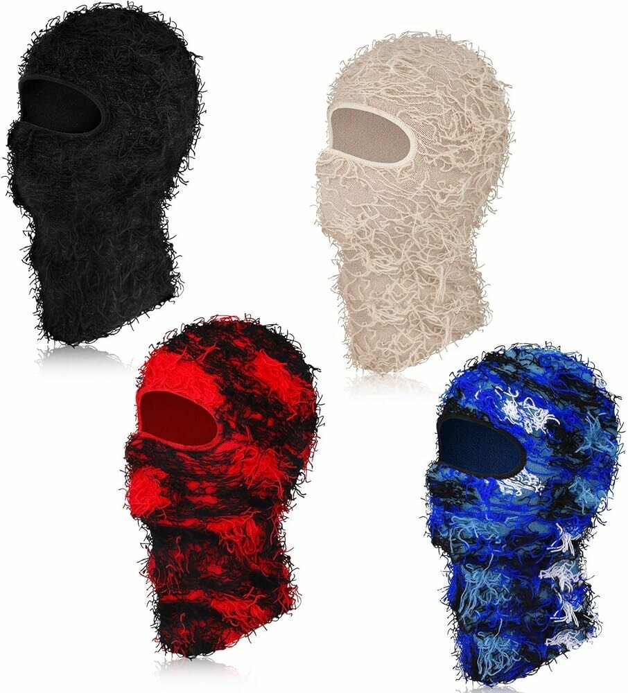 Ski Mask Fuzzy Type Heavy Fabr