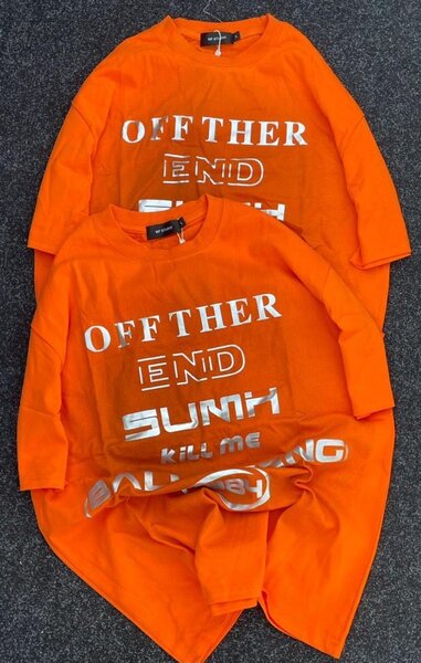 T-shirts oversize orange
