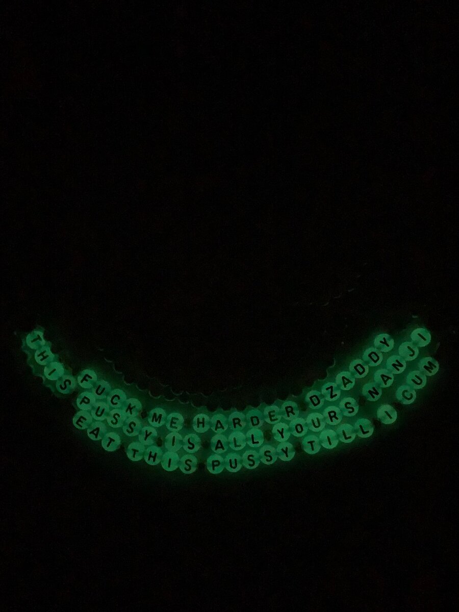Glow in the dark waist beads