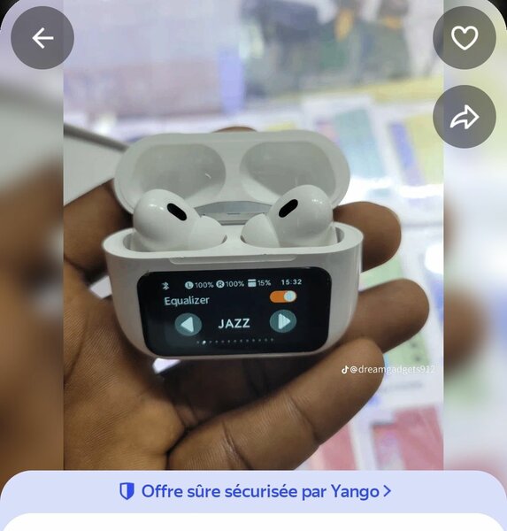 Écouteurs sans fil avec écran