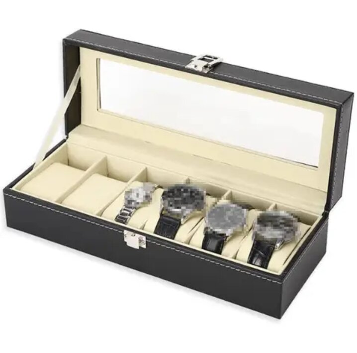 Boite de montre en cuir