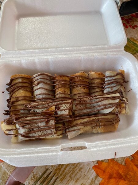 Rouler de crêpe au nutella