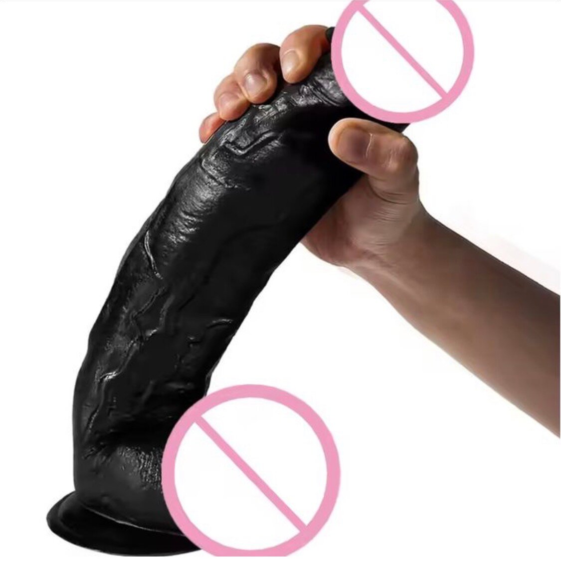 Godemichet realiste en silicone noir