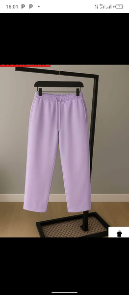 Pantalon femme lilas confortable