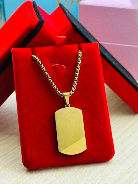 Collier en Plaqué Or Homme Pendentif