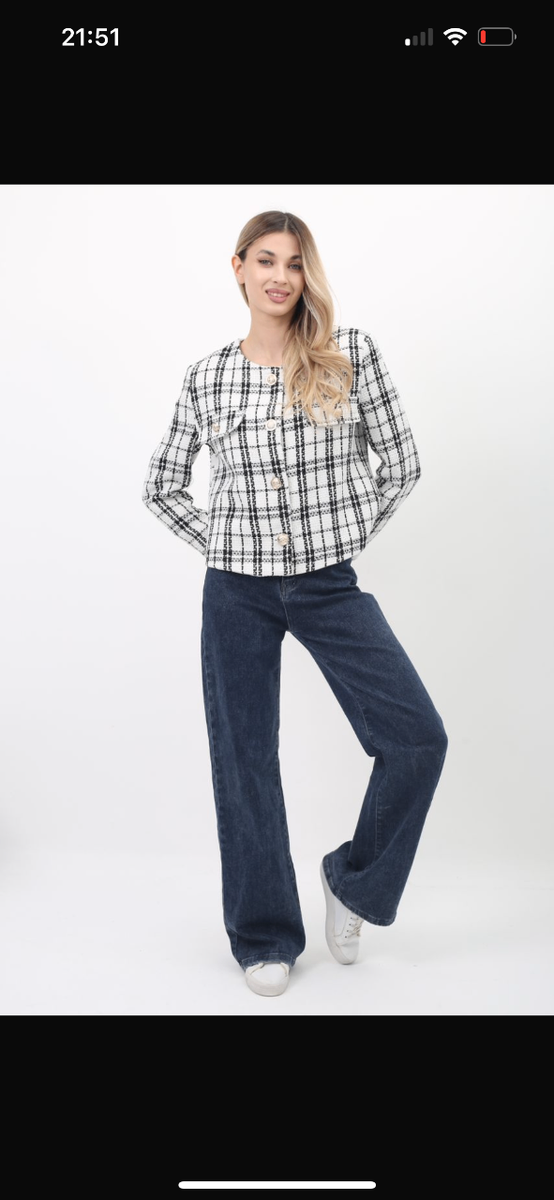 Жакет твидовый женский