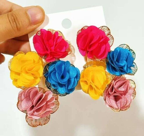 Colorful Flower Hair Clips