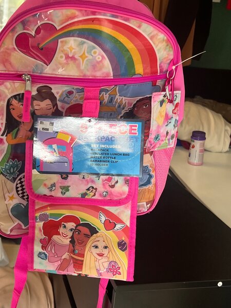 Set sac à dos princesse