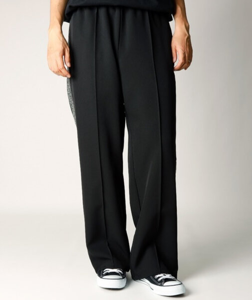 Pantalon large noir décontracté