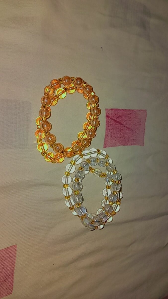 Citrine and Clear Quartz Bracelets