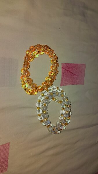 Citrine and Clear Quartz Bracelets