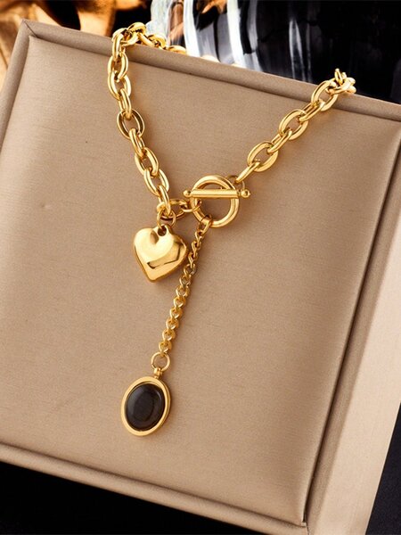 Collier Pendentif Élégant Or