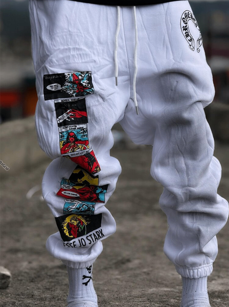 Pantalon de jogging blanc stylé