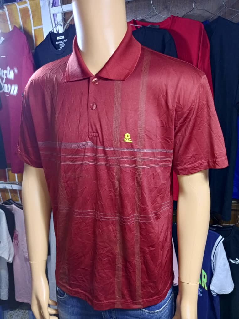 Polo homme bleu, rose et rouge