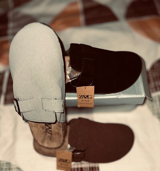 Chaussons confort en daim pour femmes