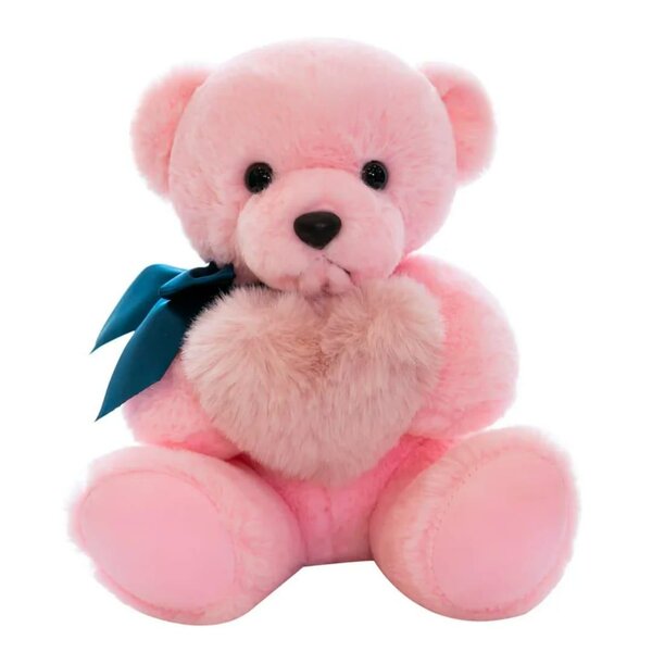 Ours en peluche rose