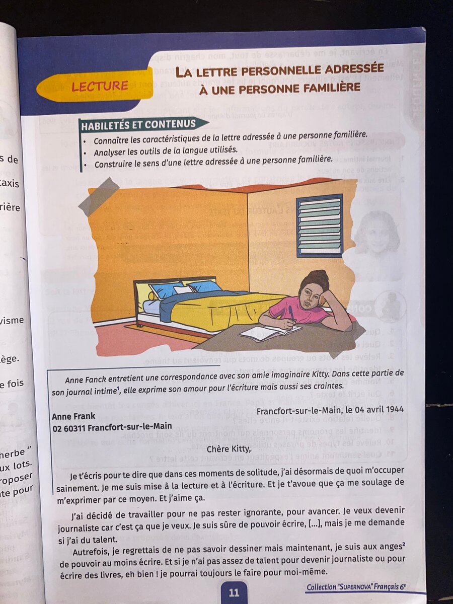 Mon livre de français 6e