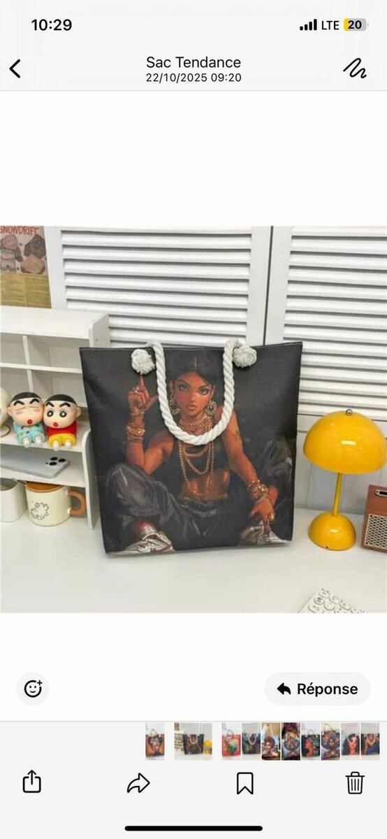 Sac cabas artistique tendance