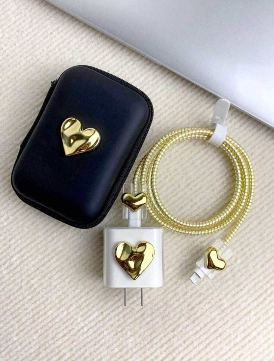 Kit de Chargeur Cœur en Or