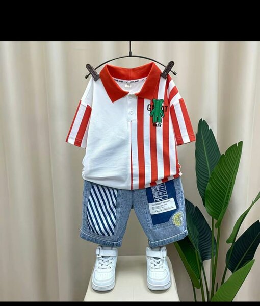 Ensemble Garçon Rayé Mode